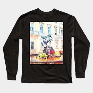 Statue Mirabell Garden Salzburg Long Sleeve T-Shirt